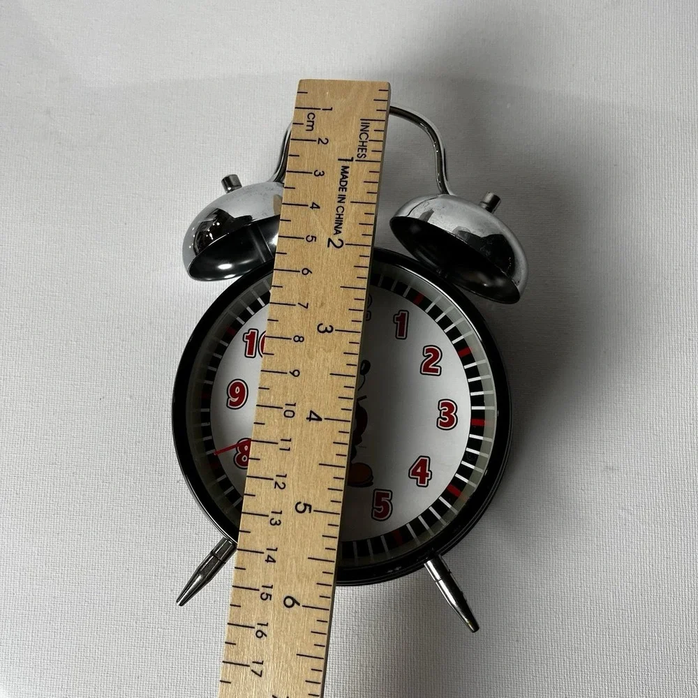 Vintage Disney Mickey Mouse Twin‎ Bell Alarm Clock Analog Retro Tested Working